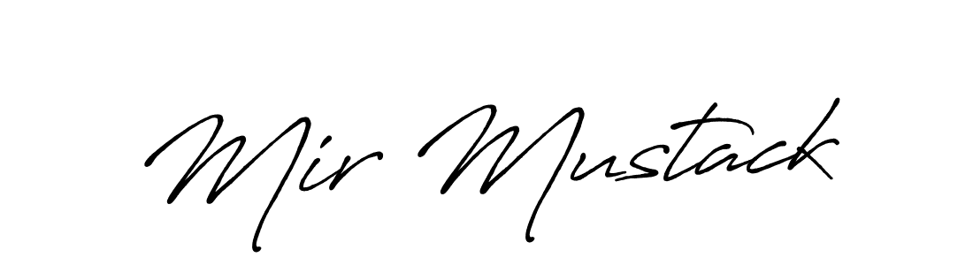 Mir Mustack stylish signature style. Best Handwritten Sign (Antro_Vectra_Bolder) for my name. Handwritten Signature Collection Ideas for my name Mir Mustack. Mir Mustack signature style 7 images and pictures png