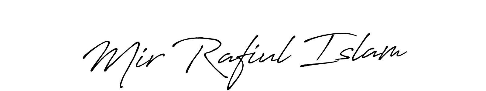 Make a beautiful signature design for name Mir Rafiul Islam. With this signature (Antro_Vectra_Bolder) style, you can create a handwritten signature for free. Mir Rafiul Islam signature style 7 images and pictures png