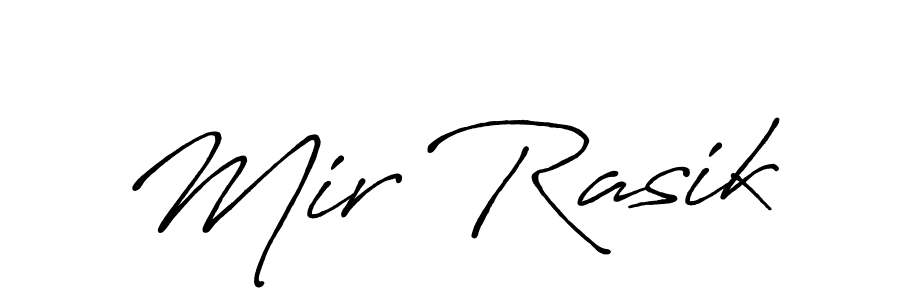 Also we have Mir Rasik name is the best signature style. Create professional handwritten signature collection using Antro_Vectra_Bolder autograph style. Mir Rasik signature style 7 images and pictures png