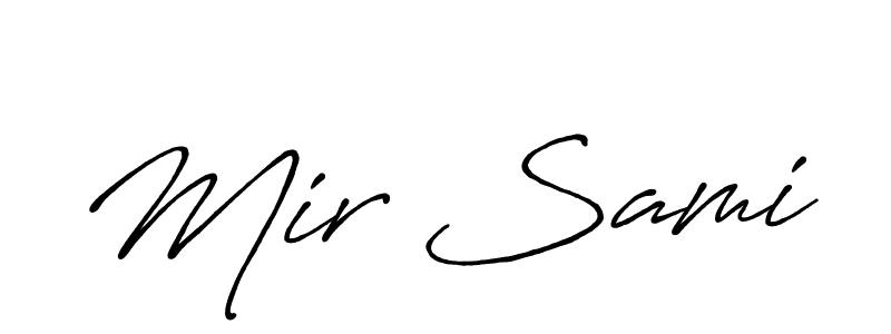 Also we have Mir Sami name is the best signature style. Create professional handwritten signature collection using Antro_Vectra_Bolder autograph style. Mir Sami signature style 7 images and pictures png