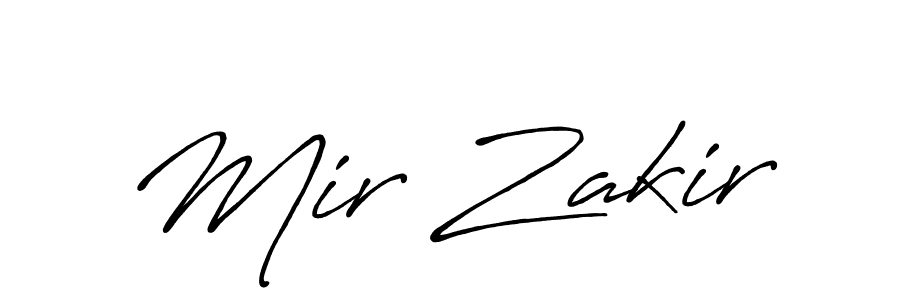 Mir Zakir stylish signature style. Best Handwritten Sign (Antro_Vectra_Bolder) for my name. Handwritten Signature Collection Ideas for my name Mir Zakir. Mir Zakir signature style 7 images and pictures png