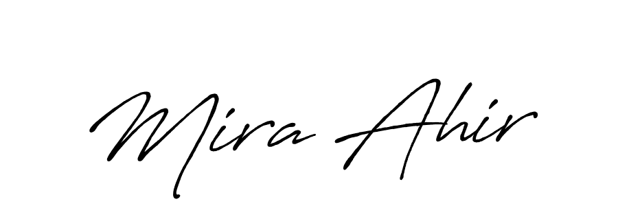 if you are searching for the best signature style for your name Mira Ahir. so please give up your signature search. here we have designed multiple signature styles  using Antro_Vectra_Bolder. Mira Ahir signature style 7 images and pictures png