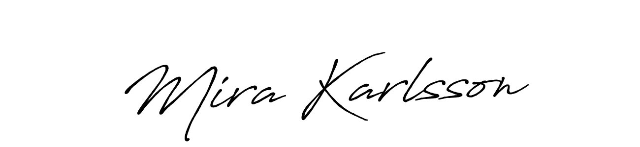 Best and Professional Signature Style for Mira Karlsson. Antro_Vectra_Bolder Best Signature Style Collection. Mira Karlsson signature style 7 images and pictures png