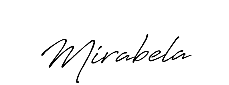 Design your own signature with our free online signature maker. With this signature software, you can create a handwritten (Antro_Vectra_Bolder) signature for name Mirabela. Mirabela signature style 7 images and pictures png