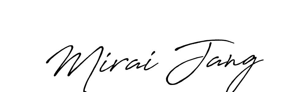 Antro_Vectra_Bolder is a professional signature style that is perfect for those who want to add a touch of class to their signature. It is also a great choice for those who want to make their signature more unique. Get Mirai Jang name to fancy signature for free. Mirai Jang signature style 7 images and pictures png