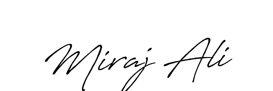 Also You can easily find your signature by using the search form. We will create Miraj Ali name handwritten signature images for you free of cost using Antro_Vectra_Bolder sign style. Miraj Ali signature style 7 images and pictures png