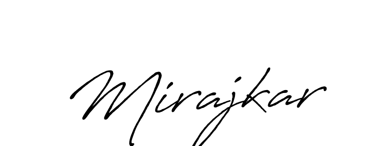 How to make Mirajkar name signature. Use Antro_Vectra_Bolder style for creating short signs online. This is the latest handwritten sign. Mirajkar signature style 7 images and pictures png