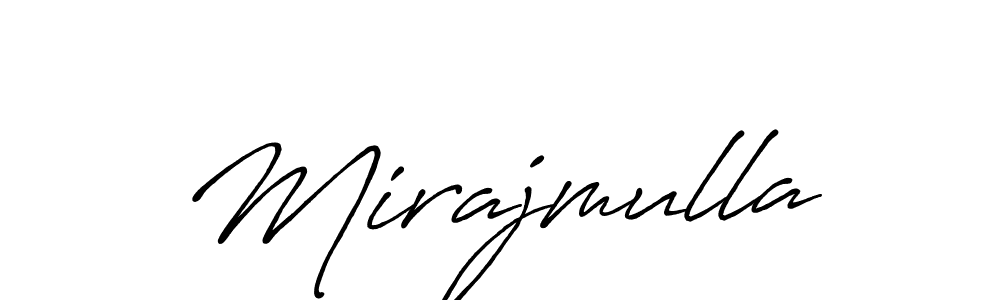 How to make Mirajmulla signature? Antro_Vectra_Bolder is a professional autograph style. Create handwritten signature for Mirajmulla name. Mirajmulla signature style 7 images and pictures png