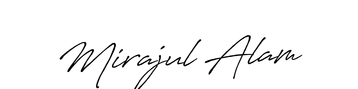 Use a signature maker to create a handwritten signature online. With this signature software, you can design (Antro_Vectra_Bolder) your own signature for name Mirajul Alam. Mirajul Alam signature style 7 images and pictures png