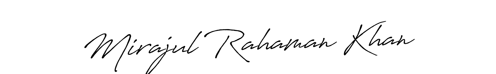 Design your own signature with our free online signature maker. With this signature software, you can create a handwritten (Antro_Vectra_Bolder) signature for name Mirajul Rahaman Khan. Mirajul Rahaman Khan signature style 7 images and pictures png