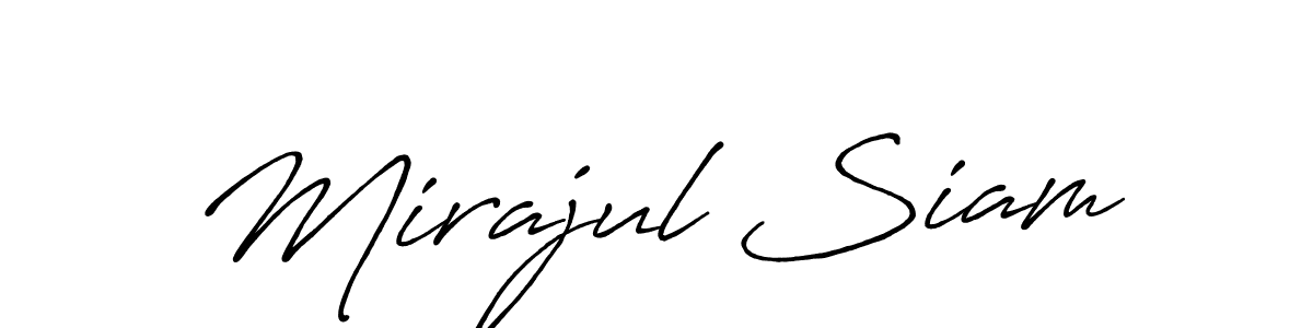 Once you've used our free online signature maker to create your best signature Antro_Vectra_Bolder style, it's time to enjoy all of the benefits that Mirajul Siam name signing documents. Mirajul Siam signature style 7 images and pictures png