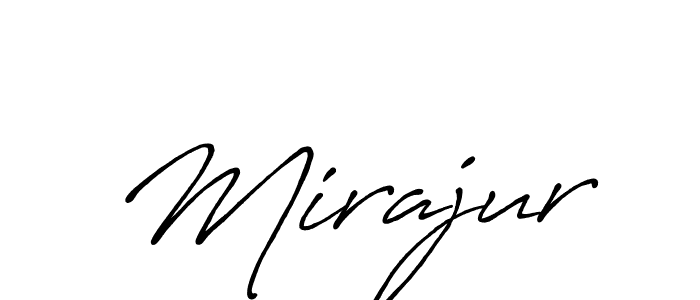 Similarly Antro_Vectra_Bolder is the best handwritten signature design. Signature creator online .You can use it as an online autograph creator for name Mirajur. Mirajur signature style 7 images and pictures png