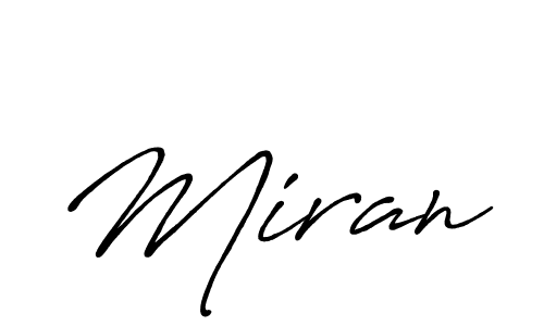 Design your own signature with our free online signature maker. With this signature software, you can create a handwritten (Antro_Vectra_Bolder) signature for name Miran. Miran signature style 7 images and pictures png