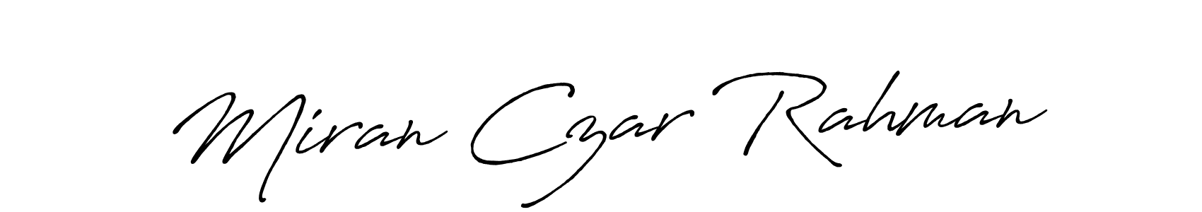 It looks lik you need a new signature style for name Miran Czar Rahman. Design unique handwritten (Antro_Vectra_Bolder) signature with our free signature maker in just a few clicks. Miran Czar Rahman signature style 7 images and pictures png