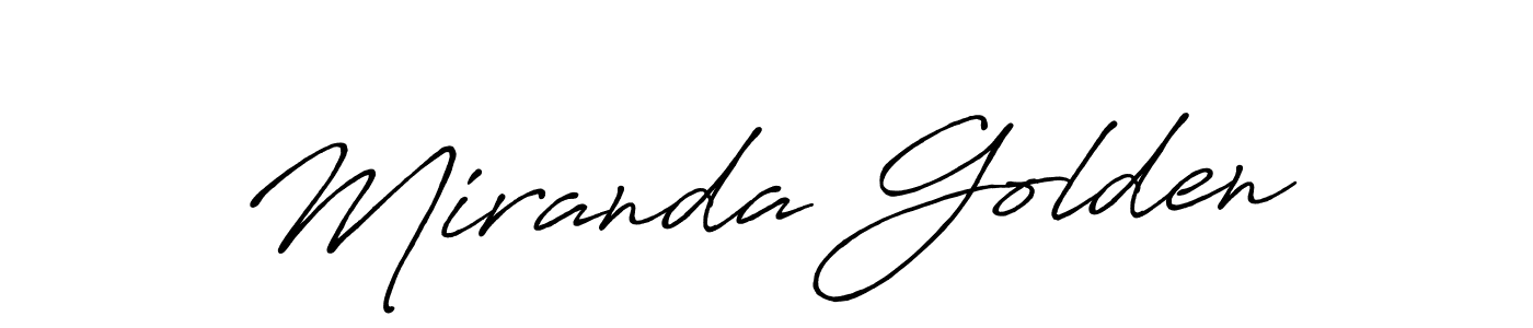 Also we have Miranda Golden name is the best signature style. Create professional handwritten signature collection using Antro_Vectra_Bolder autograph style. Miranda Golden signature style 7 images and pictures png
