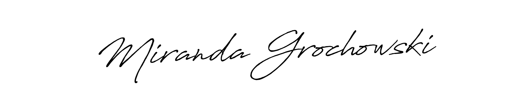 Make a short Miranda Grochowski signature style. Manage your documents anywhere anytime using Antro_Vectra_Bolder. Create and add eSignatures, submit forms, share and send files easily. Miranda Grochowski signature style 7 images and pictures png