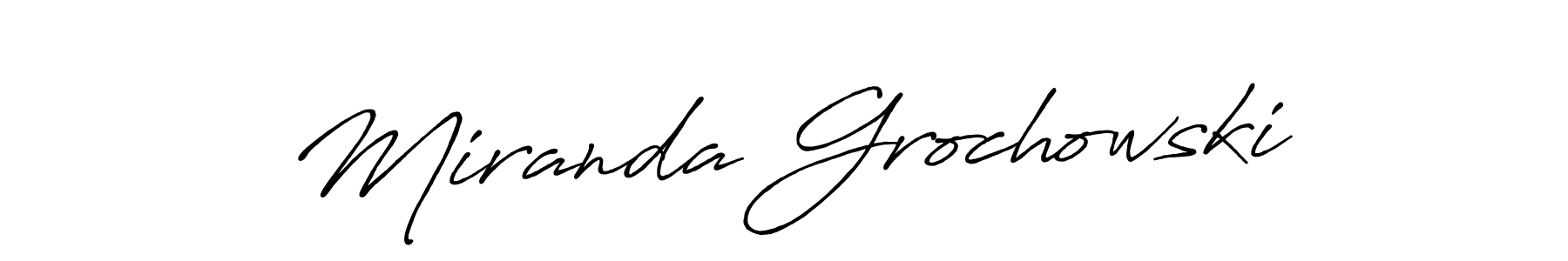 Also You can easily find your signature by using the search form. We will create Miranda Grochowski name handwritten signature images for you free of cost using Antro_Vectra_Bolder sign style. Miranda Grochowski signature style 7 images and pictures png