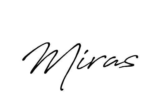 Make a beautiful signature design for name Miras. With this signature (Antro_Vectra_Bolder) style, you can create a handwritten signature for free. Miras signature style 7 images and pictures png