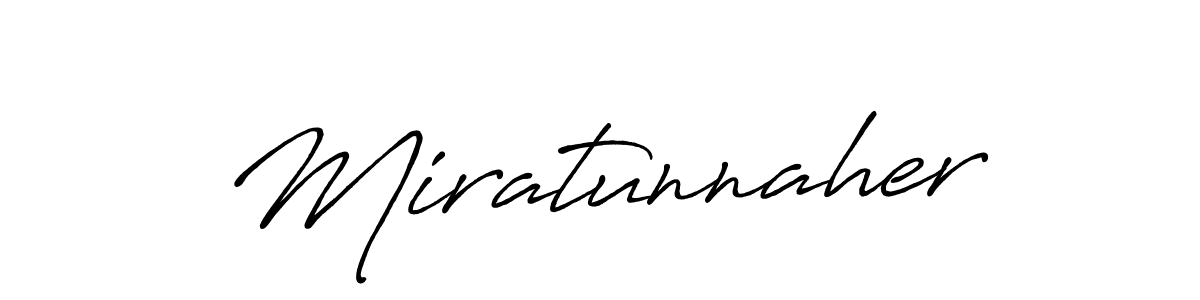 Also we have Miratunnaher name is the best signature style. Create professional handwritten signature collection using Antro_Vectra_Bolder autograph style. Miratunnaher signature style 7 images and pictures png