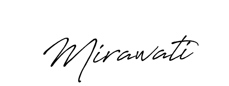 Make a beautiful signature design for name Mirawati. With this signature (Antro_Vectra_Bolder) style, you can create a handwritten signature for free. Mirawati signature style 7 images and pictures png