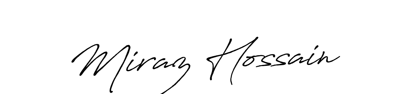 How to make Miraz Hossain name signature. Use Antro_Vectra_Bolder style for creating short signs online. This is the latest handwritten sign. Miraz Hossain signature style 7 images and pictures png