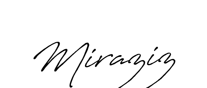 Also we have Miraziz name is the best signature style. Create professional handwritten signature collection using Antro_Vectra_Bolder autograph style. Miraziz signature style 7 images and pictures png