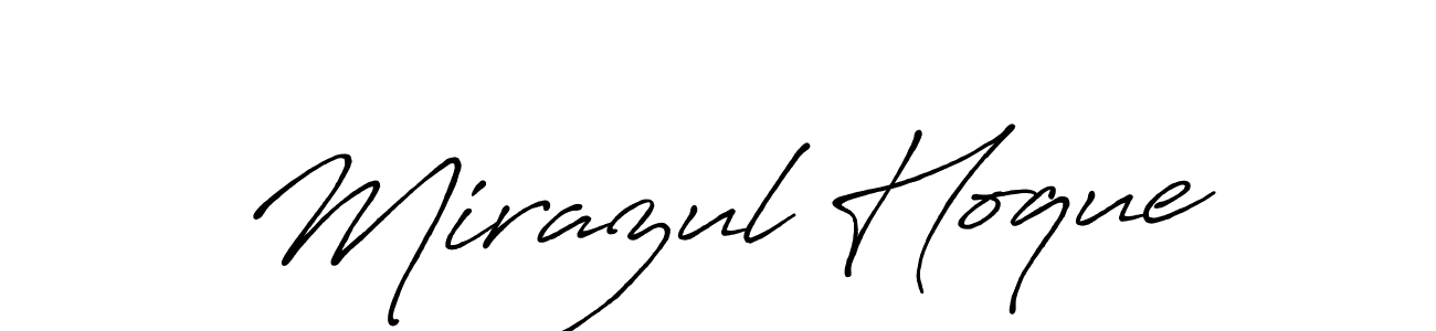Mirazul Hoque stylish signature style. Best Handwritten Sign (Antro_Vectra_Bolder) for my name. Handwritten Signature Collection Ideas for my name Mirazul Hoque. Mirazul Hoque signature style 7 images and pictures png
