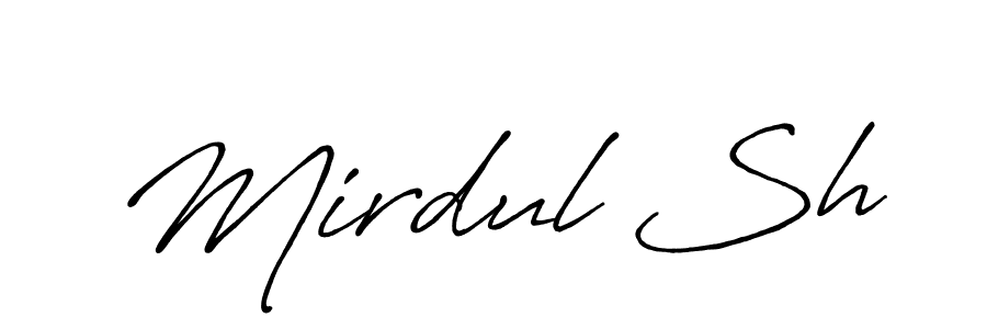 Similarly Antro_Vectra_Bolder is the best handwritten signature design. Signature creator online .You can use it as an online autograph creator for name Mirdul Sh. Mirdul Sh signature style 7 images and pictures png