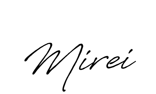 Also we have Mirei name is the best signature style. Create professional handwritten signature collection using Antro_Vectra_Bolder autograph style. Mirei signature style 7 images and pictures png