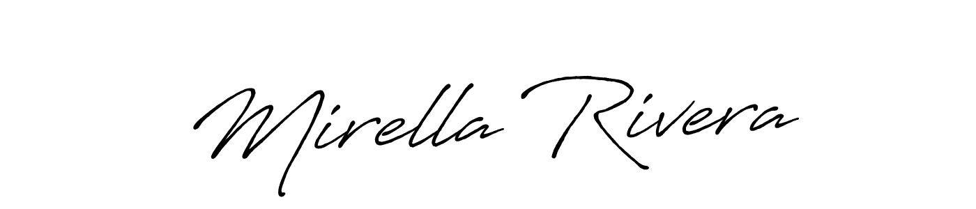 How to make Mirella Rivera signature? Antro_Vectra_Bolder is a professional autograph style. Create handwritten signature for Mirella Rivera name. Mirella Rivera signature style 7 images and pictures png