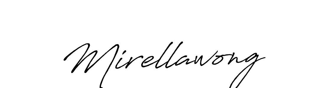 if you are searching for the best signature style for your name Mirellawong. so please give up your signature search. here we have designed multiple signature styles  using Antro_Vectra_Bolder. Mirellawong signature style 7 images and pictures png