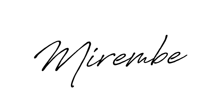 Make a beautiful signature design for name Mirembe. Use this online signature maker to create a handwritten signature for free. Mirembe signature style 7 images and pictures png