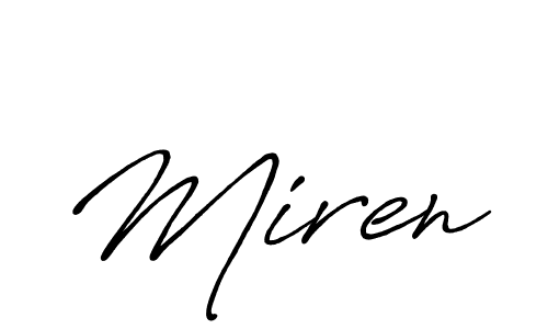 Best and Professional Signature Style for Miren. Antro_Vectra_Bolder Best Signature Style Collection. Miren signature style 7 images and pictures png