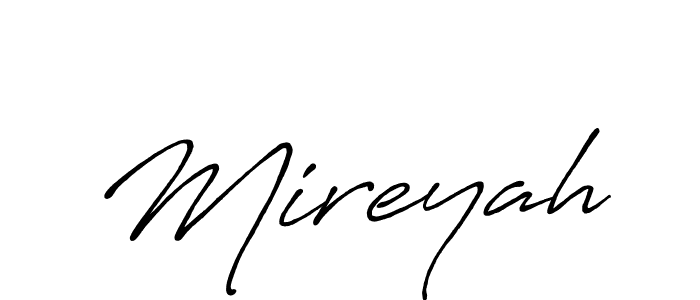 Antro_Vectra_Bolder is a professional signature style that is perfect for those who want to add a touch of class to their signature. It is also a great choice for those who want to make their signature more unique. Get Mireyah name to fancy signature for free. Mireyah signature style 7 images and pictures png