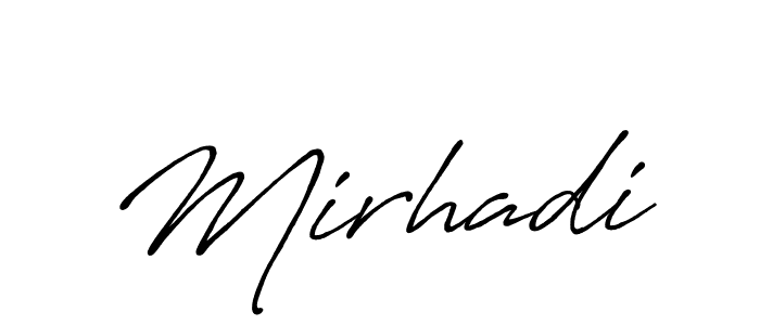 Mirhadi stylish signature style. Best Handwritten Sign (Antro_Vectra_Bolder) for my name. Handwritten Signature Collection Ideas for my name Mirhadi. Mirhadi signature style 7 images and pictures png