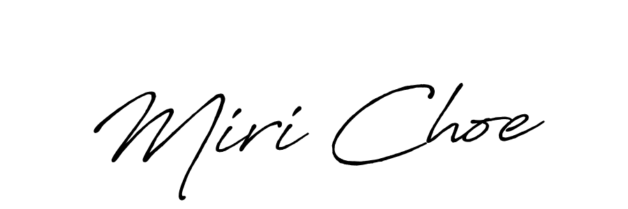 Miri Choe stylish signature style. Best Handwritten Sign (Antro_Vectra_Bolder) for my name. Handwritten Signature Collection Ideas for my name Miri Choe. Miri Choe signature style 7 images and pictures png