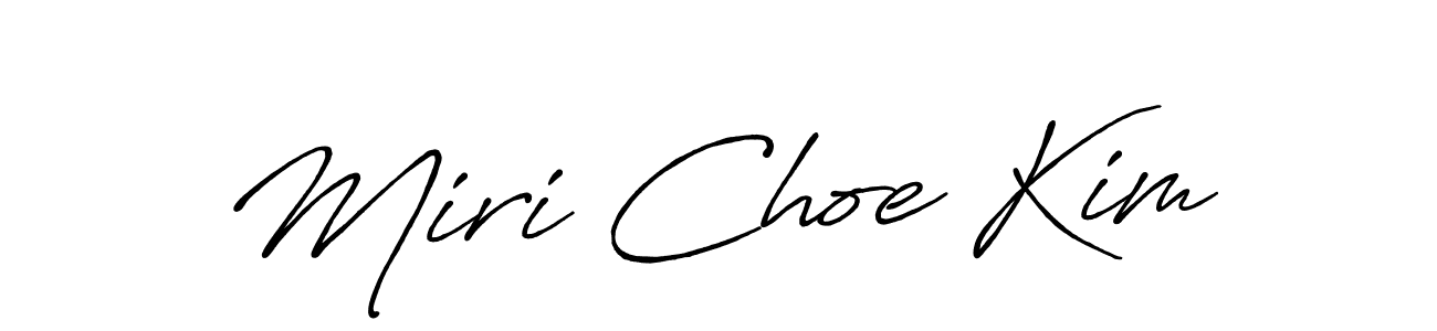 Design your own signature with our free online signature maker. With this signature software, you can create a handwritten (Antro_Vectra_Bolder) signature for name Miri Choe Kim. Miri Choe Kim signature style 7 images and pictures png