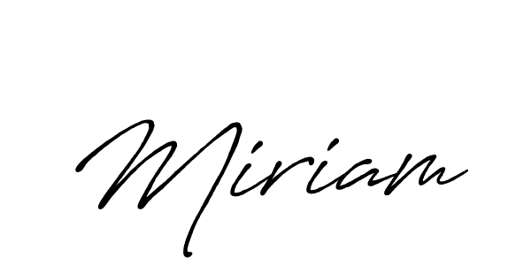 Design your own signature with our free online signature maker. With this signature software, you can create a handwritten (Antro_Vectra_Bolder) signature for name Miriam. Miriam signature style 7 images and pictures png