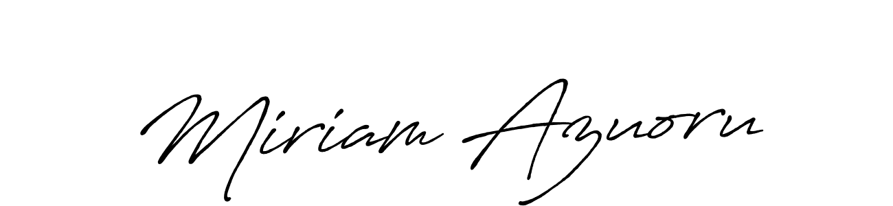 Also You can easily find your signature by using the search form. We will create Miriam Azuoru name handwritten signature images for you free of cost using Antro_Vectra_Bolder sign style. Miriam Azuoru signature style 7 images and pictures png