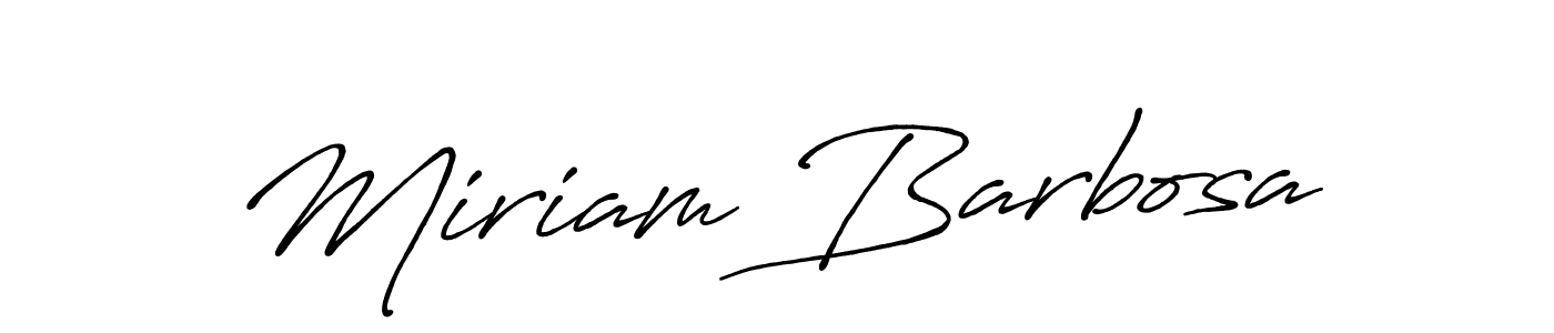 Use a signature maker to create a handwritten signature online. With this signature software, you can design (Antro_Vectra_Bolder) your own signature for name Miriam Barbosa. Miriam Barbosa signature style 7 images and pictures png