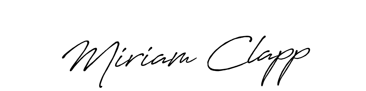 Make a beautiful signature design for name Miriam Clapp. Use this online signature maker to create a handwritten signature for free. Miriam Clapp signature style 7 images and pictures png