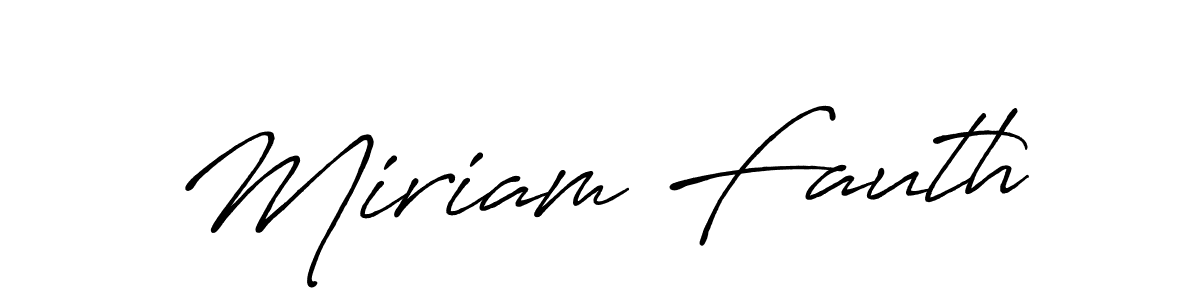 Design your own signature with our free online signature maker. With this signature software, you can create a handwritten (Antro_Vectra_Bolder) signature for name Miriam Fauth. Miriam Fauth signature style 7 images and pictures png