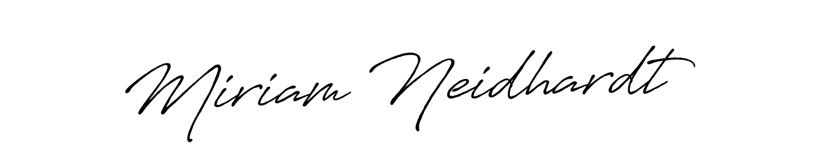 Antro_Vectra_Bolder is a professional signature style that is perfect for those who want to add a touch of class to their signature. It is also a great choice for those who want to make their signature more unique. Get Miriam Neidhardt name to fancy signature for free. Miriam Neidhardt signature style 7 images and pictures png