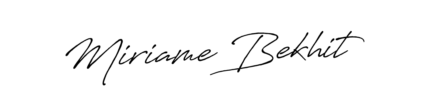 Use a signature maker to create a handwritten signature online. With this signature software, you can design (Antro_Vectra_Bolder) your own signature for name Miriame Bekhit. Miriame Bekhit signature style 7 images and pictures png