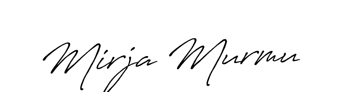 It looks lik you need a new signature style for name Mirja Murmu. Design unique handwritten (Antro_Vectra_Bolder) signature with our free signature maker in just a few clicks. Mirja Murmu signature style 7 images and pictures png