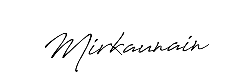 if you are searching for the best signature style for your name Mirkaunain. so please give up your signature search. here we have designed multiple signature styles  using Antro_Vectra_Bolder. Mirkaunain signature style 7 images and pictures png