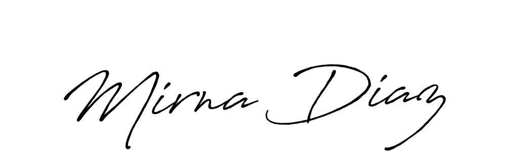 Make a short Mirna Diaz signature style. Manage your documents anywhere anytime using Antro_Vectra_Bolder. Create and add eSignatures, submit forms, share and send files easily. Mirna Diaz signature style 7 images and pictures png
