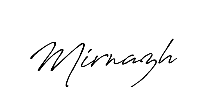 Also You can easily find your signature by using the search form. We will create Mirnazh name handwritten signature images for you free of cost using Antro_Vectra_Bolder sign style. Mirnazh signature style 7 images and pictures png