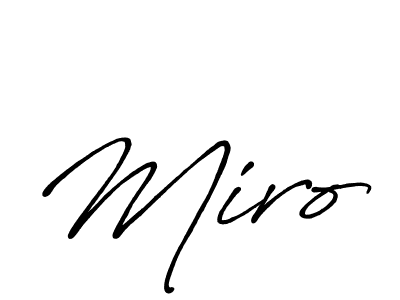 You should practise on your own different ways (Antro_Vectra_Bolder) to write your name (Miro) in signature. don't let someone else do it for you. Miro signature style 7 images and pictures png