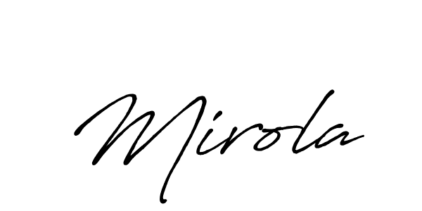 Here are the top 10 professional signature styles for the name Mirola. These are the best autograph styles you can use for your name. Mirola signature style 7 images and pictures png